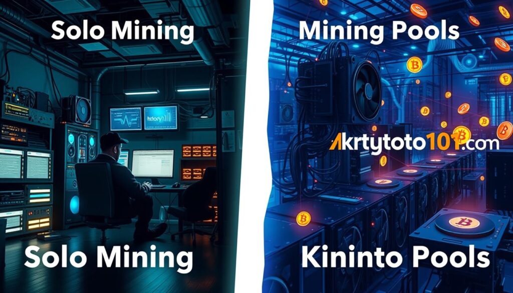 Solo mining vs mining pools