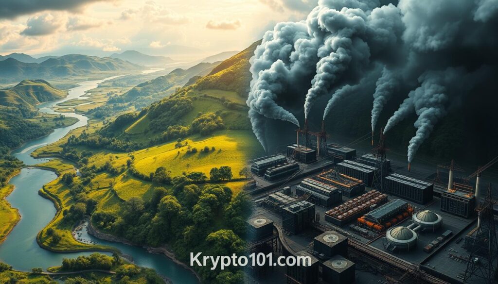 environmental impact of hash rate in cryptocurrency mining